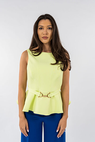 Gorgeaux Pastel Yellow Top with Detail - XL(42)