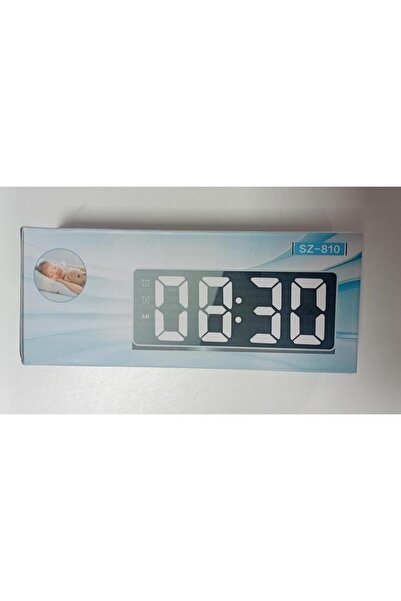 Generic ساعة منبه رقمية، شاشة LED كبيرة 6.5 بوصة، ساعة مكتبية تعمل باللمس مع ...