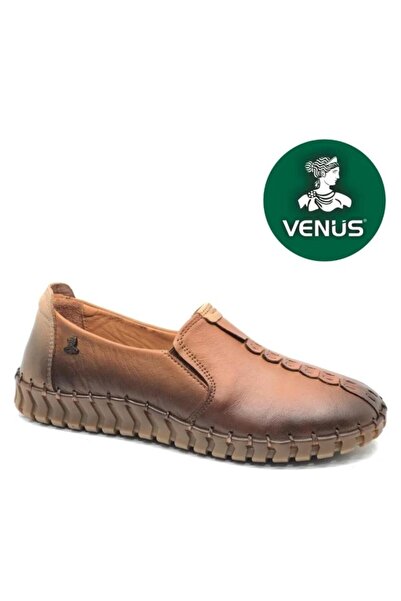 Venüs 2010725Y حذاء مريح يومي مصنوع من الجلد الطبيعي ومُخيط يدويًا