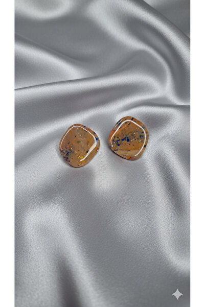 Lu Atelier Tweedé Vintage Textured Earth-Tone Polymer Clay Earrings – Handmad...