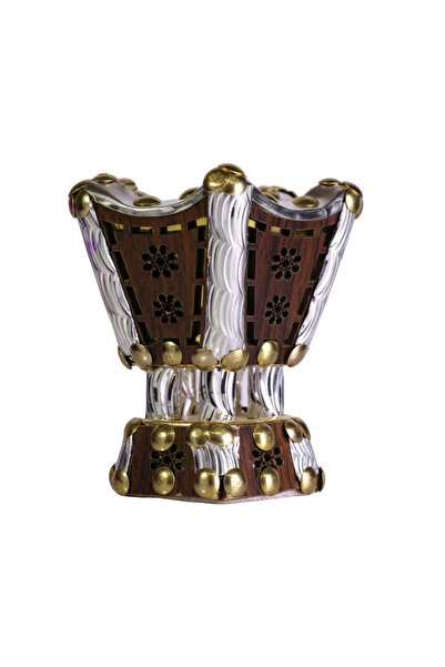 Oud Pakistani mini incense burner, brown color