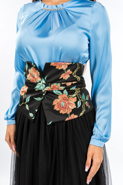 Gorgeaux Floral Brocard Corsage - XXL(44)
