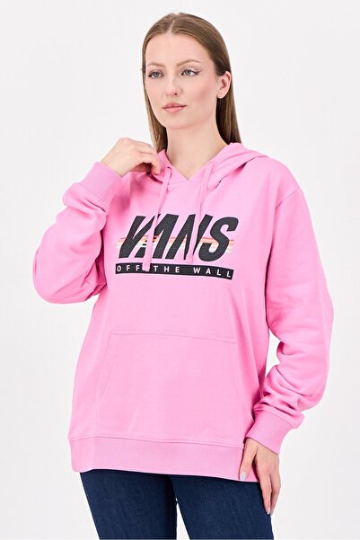 Vans Women Sportswear Fit Brand Logo Outdoor Hoodie, Pink