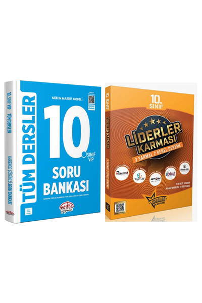 Editör Yayınevi 10. Sınıf Maarif Modelli Tüm Dersler Soru Bankası Mavi Kitap ...