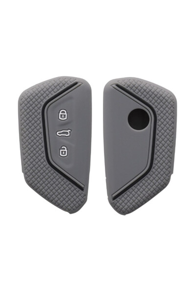 AUTOTOB Husă cheie AutoTob, gri închis/negru, din silicon