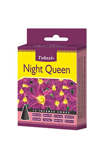Tulasi Night Queen Jasmine Infused Slow Burning Dhoop Incense Cones (15s)