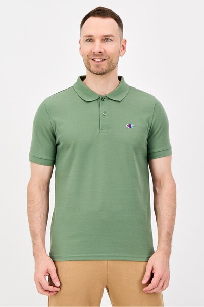Champion Men Sportswear Fit Short Sleeve Outdoor Polo Shirt, Olive
