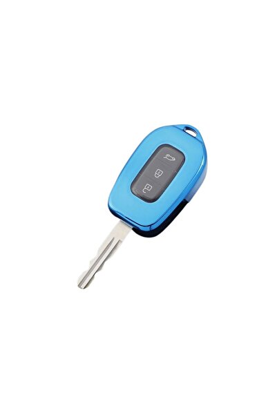 AUTOTOB TPU key case, AUTOTOB®, 3 buttons, Dacia Logan, Sandero, blue