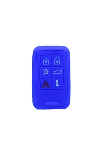 AUTOTOB Volvo silicone key cover, 6 buttons, dark blue