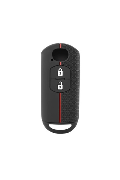 AUTOTOB AUTOTOB® keyless key cover, 2 buttons, silicone, Mazda, black/red