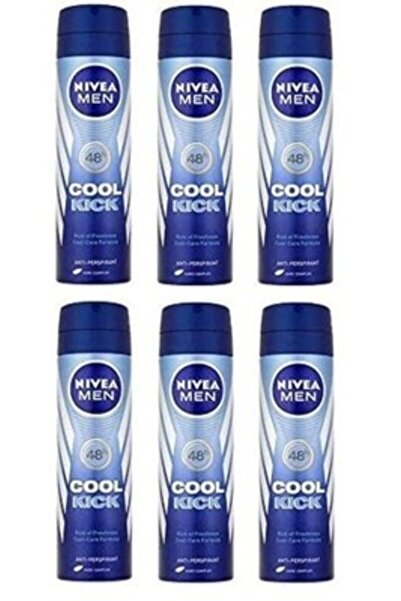 Nivea Men Deodorant antiperspirant Cool Kick 48h 150ml - pachet de 6