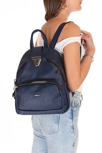 Gondol Практична дамска раница за всеки ден, 1350 тъмно синьо