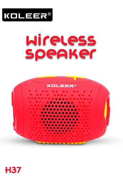 KOLEER مكبر صوت لاسلكي H37 بتقنية بلوتوث 5.4، بقوة 7 واط، محمول، صوت جهير قوي...