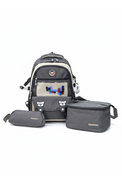 Relaxion Set of 3 Children's Primary School Bags with Accessories, Pencil Hol...