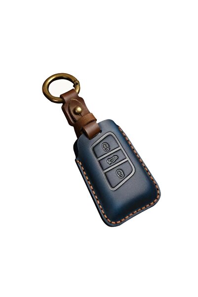 AUTOTOB Key case VW Passat Golf 7 Skoda Superb, made of genuine Leather , AUT...