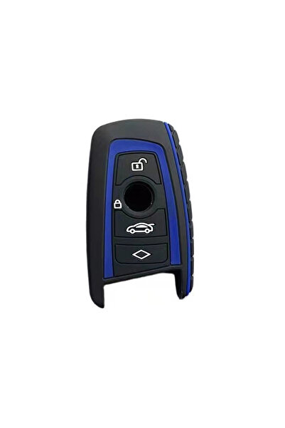 AUTOTOB AUTOTOB® silicone key cover, 4 buttons, BMW, black/blue
