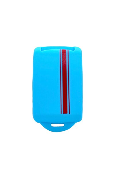 AUTOTOB Husa cheie keyless Renault/Dacia, red strip, albastru deschis