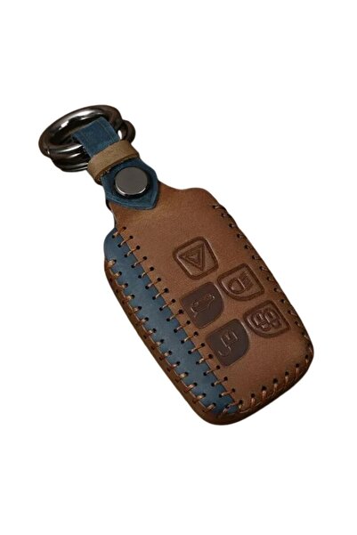 AUTOTOB Husa cheie din piele naturala AUTOTOB®, Jaguar/Land Rover, maro