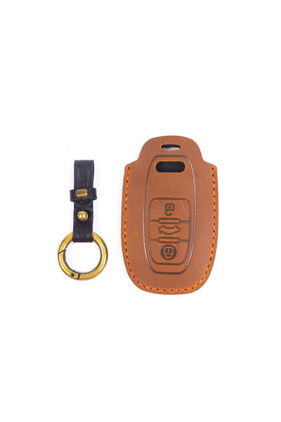 AUTOTOB Husa cheie 3 butoane AUTOTOB®, Audi A4 B8 A6 C7, din piele naturala, ...