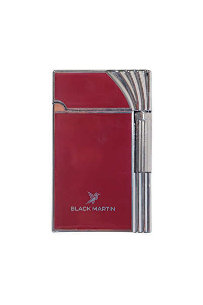 Black Martin Soft Flame Çakmak Bordo-Gümüş BM445