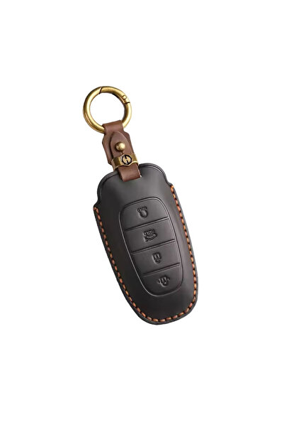 AUTOTOB Husa cheie keyless Hyundai, AUTOTOB®, piele naturala, negru