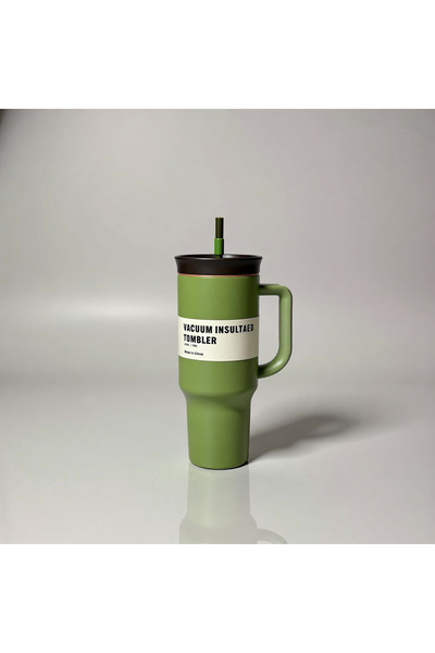 Queen’s Kitchen 1200 ml Steel Thermos with Straw