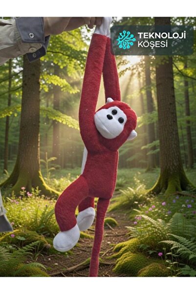 Teknoloji Köşesi Elleri Yapışan Oyun Ve Uyku Arkadaşı Peluş Maymun Oyuncak Sa...