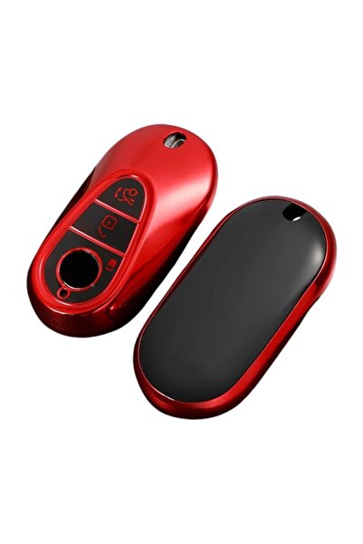 AUTOTOB TPU key case 3 buttons Mercedes-Benz model 2022, AUTOTOB®, red