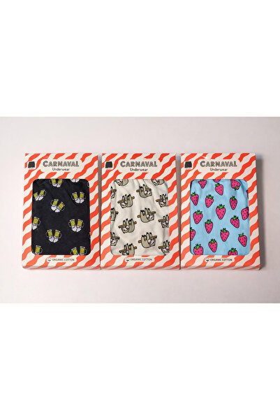 CARNAVAL SOCKS Set de 3 boxeri pentru bărbați Carnaval Relax Mode