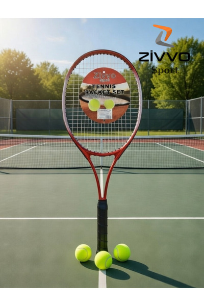 Zivvo Tenis Raketi Seti Başlangıç Seviyesi Tenis Raketi Taşıma Çantası 3 Adet...