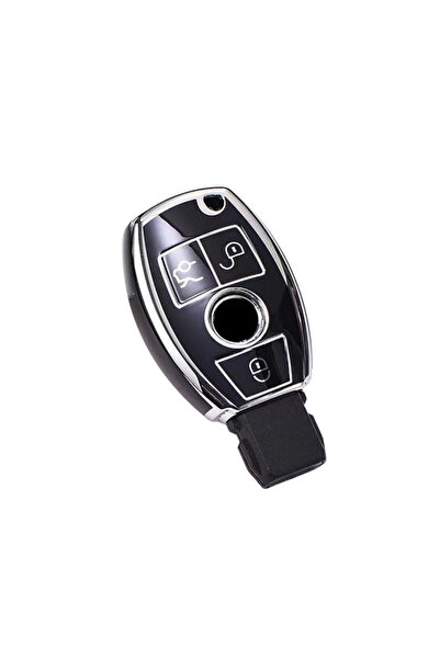 AUTOTOB Husa cheie TPU, 3 butoane Mercedes, AUTOTOB®, negru