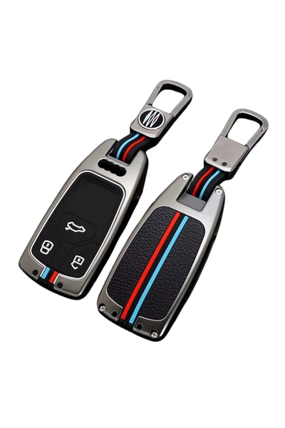 AUTOTOB Husa cheie ultrarezistenta AUTOTOB®, 3 butoane Audi A4 B9 A5 Q5, gun ...
