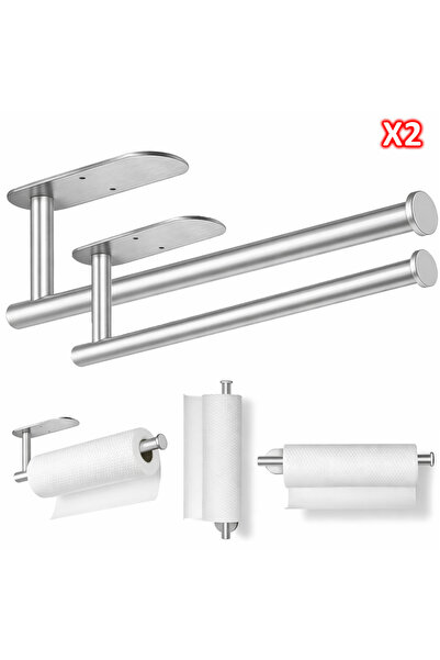 Microcase Çok Amaçlı Mutfak Banyo Tuvalet Paslanmaz Çelik Kağıt Havluluk 2 AD...