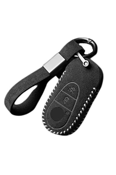 AUTOTOB Husa cheie din alcantara, AUTOTOB®, Mercedes-Benz S-Class, C-Class, E...