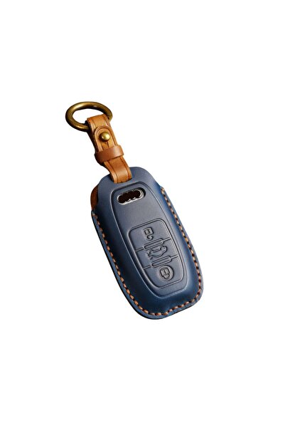 AUTOTOB Husa cheie 3 butoane AUTOTOB®, Audi A4 B8 A6 C7, din piele naturala, ...