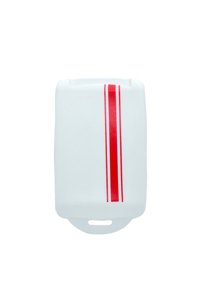 AUTOTOB Husa cheie keyless Renault/Dacia, red strip, alb