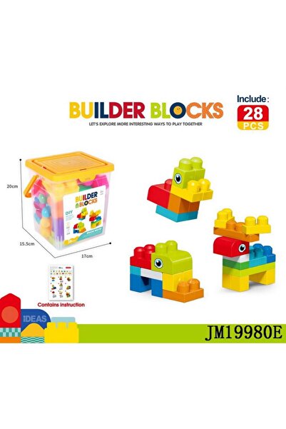 Colorland Kids Home Toys Builder Blocks with 28 Pcs Accessories