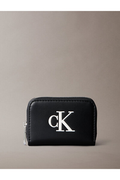 Calvin Klein Femei Bold CK detaliu cu fermoar portofel