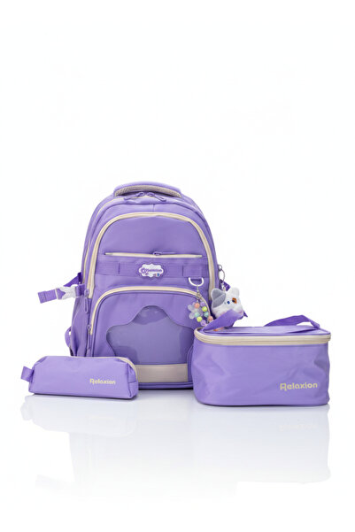 Relaxion Set of 3 Children's Primary School Bags with Accessories, Pencil Hol...