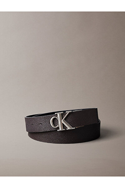 Calvin Klein Ανδρική πόρπη Ck με εφέ παλαιωμένου υφής 35mm Ζώνη