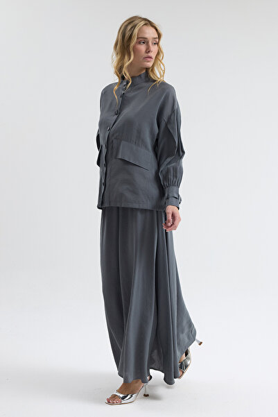 VAVİNOR Σετ μπλούζας και φούστας Terra - Γκρι