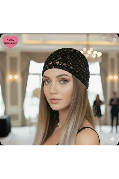 HAPPY HANDMADE 3-Pack Charm Gift Silvery Sequin Beanie/Trend Hat/Evening Dres...