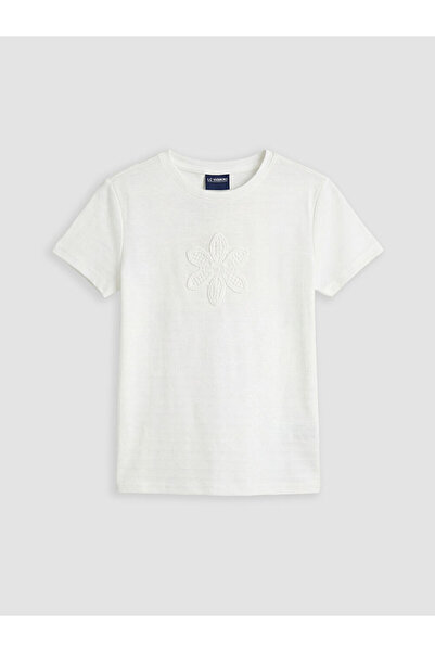 LC Waikiki منتجات فريزن ستور التي لا مثيل لها I تي شيرت بناتي مطرز بالزهور وي...