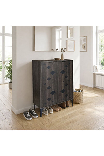 N.zone The elegant "Geo Lux" shoe cabinet – an artistic touch and perfect org...