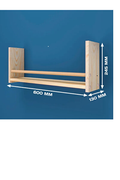 lignora ahşap duvar rafı