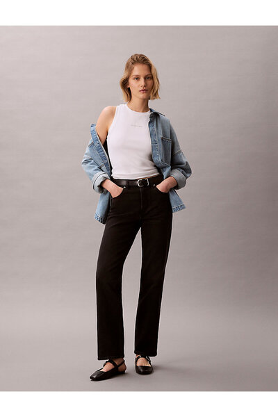 Calvin Klein Women's High Waist Midnight Black Jeans