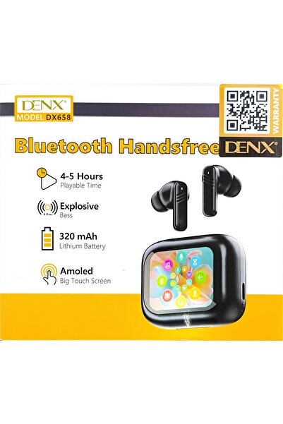 Generic DENX Wireless Earbuds Handsfree, Smart Touch AMOLED Display, Bluetoot...