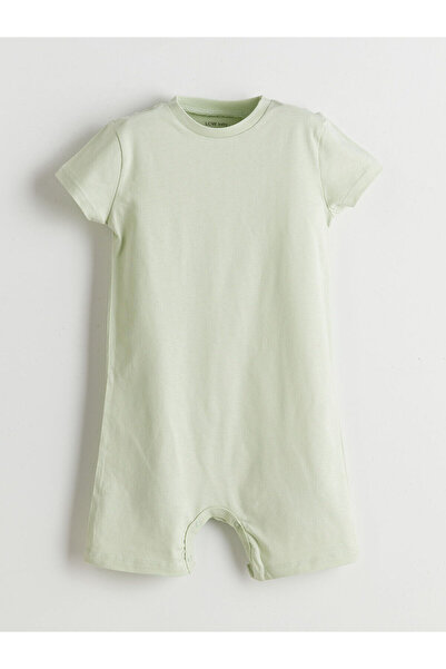 LC Waikiki Vizyon New Season Crew Neck Basic Baby Boy Jumpsuit