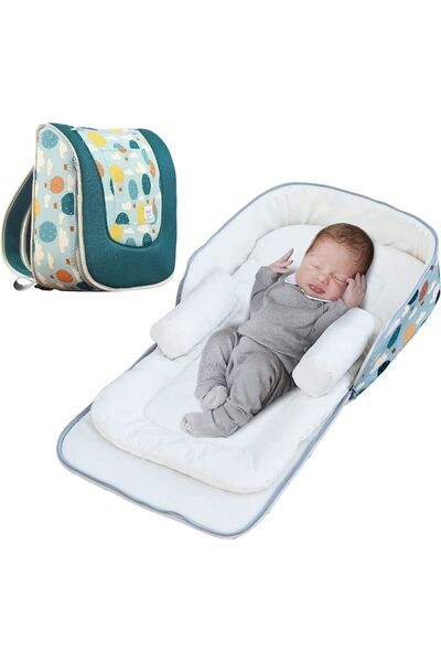 Moon Travalo 2-In-1 Travel Baby Bed & Backpack - Balloon