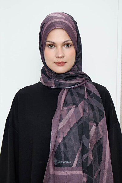 Modakaşmir Șal din bambus cu model în dungi